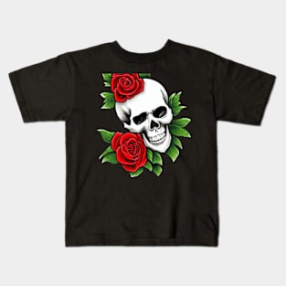 Skull And Roses Kids T-Shirt